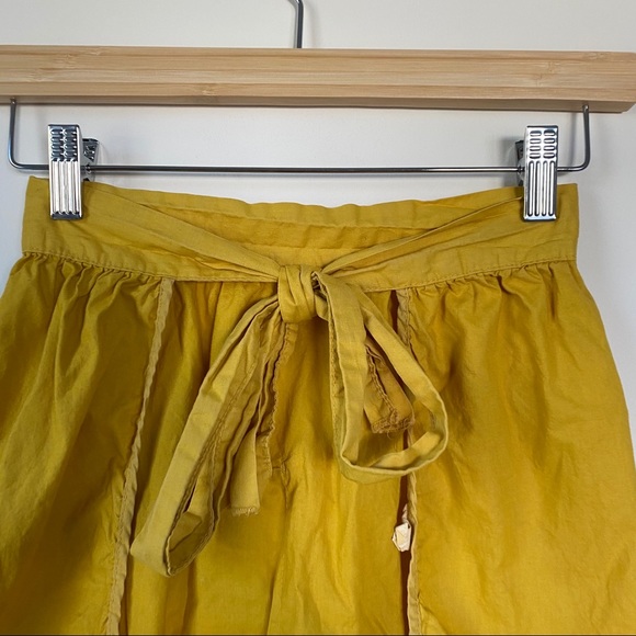 1967 Vintage Mustard Calendar Print Apron Skirt - Picture 4 of 5